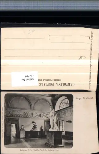 312769,Lombardia Como Interno della Villa Carlotta Cadenabbia Innenansicht Statue