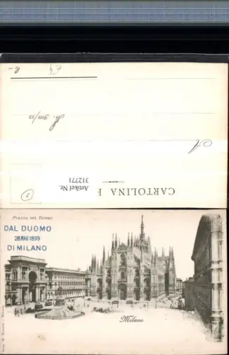 312771,Lombardia Milano Mailand Piazza del Duomo Dom Denkmal