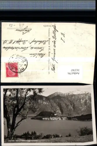 312787,Lombardia Como Lago di Como Bellagio Totale Bergkulisse