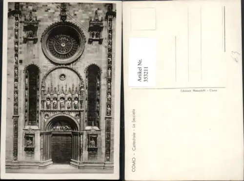 353211,Lombardia Como Cattedrale Kirche Kirchenportal Kirchenfenster