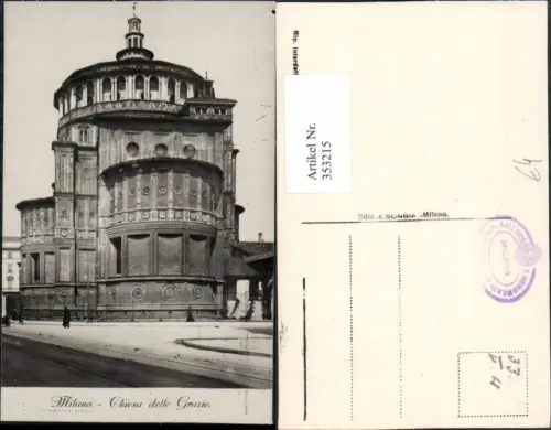 353215,Lombardia Milano Mailand Chiesa delle Grazie Kirche
