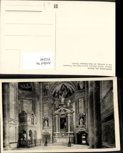 353240,Lombardia Pavia Certosa di Pavia Interno della Chiesa Tomba di Gian Galezzo Visconti Kirche