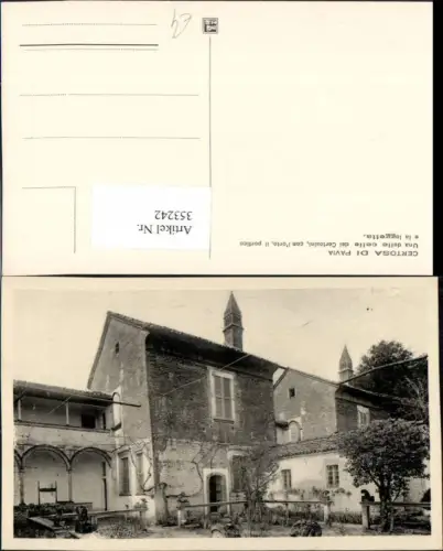 353242,Lombardia Pavia Certosa di Pavia Una delle celle di Certosini