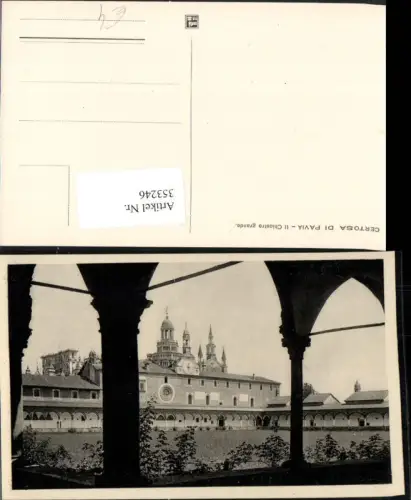 353246,Lombardia Pavia Certosa di Pavia Il Chiostro grande Kloster