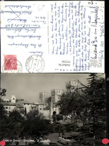 353256,Lombardia Brescia Lago di Garda Sirmione Il Castello Schloss Türme