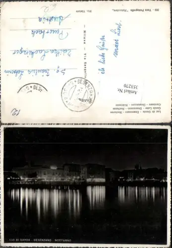 353270,Lombardia Brescia Lago di Garda Desenzano del Garda Notturno Teilansicht