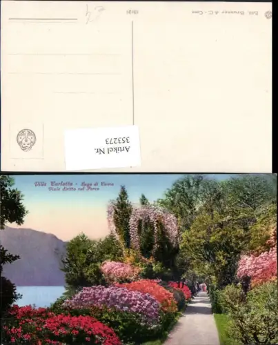 353273,Lombardia Como Lago di Como Tremezzo Villa Carlotta viale diritto nel Parco Park