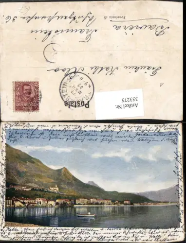 353275,Lombardia Brescia Lago di Garda Gardone Riviera Totale Bergkulisse