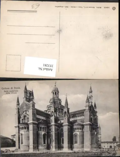 353281,Lombardia Pavia Certosa di Pavia Parte posteriore della Chiesa Kirche