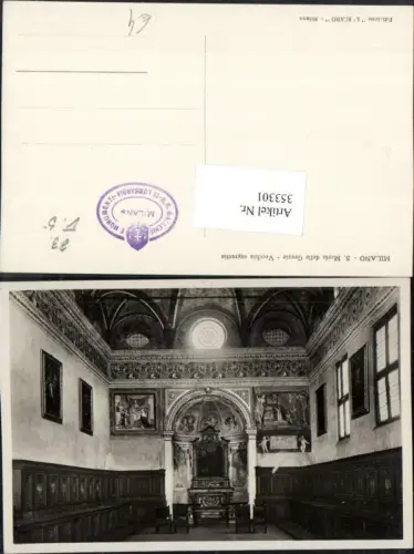 353301,Lombardia Milano Mailand S. Maria delle Grazie Vecchia sagrestia Kirche