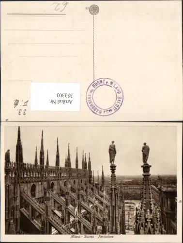 353303,Lombardia Milano Mailand Duomo Particolare Dom Statuen