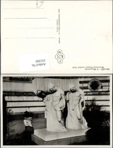 353305,Lombardia Milano Mailand Il Monumentale Monumento Pozzani Denkmal