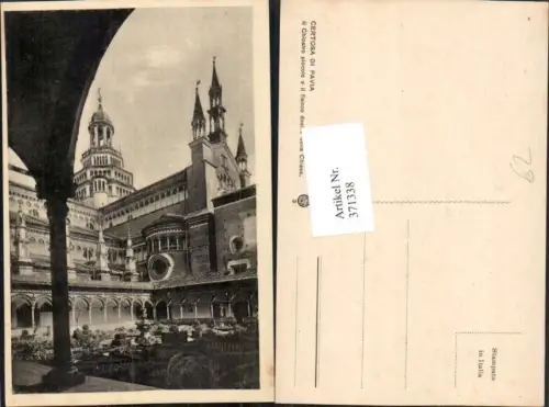 371338,Lombardia Pavia Certosa di Pavia Il Chiostro piccolo e il fianco destro della Chiesa Kloster