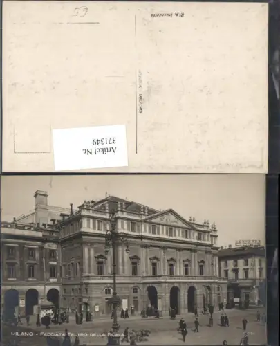 371349,Lombardia Milano Mailand Facciata Teatro della Scala Theater