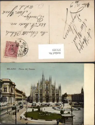 371355,Lombardia Milano Mailand Piazza del Duomo Dom Kirche Denkmal