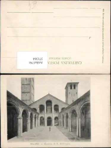 371364,Lombardia Milano Mailand Basilica di S. Ambrogio Kirche Arkaden