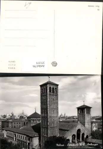 371371,Lombardia Milano Mailand Cattedrale di S. Ambrogio Kirche Turm