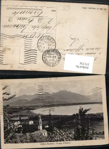 371376,Lombardia Como Erba Dintorni Il lago d'Alserio Kirche Bergkulisse