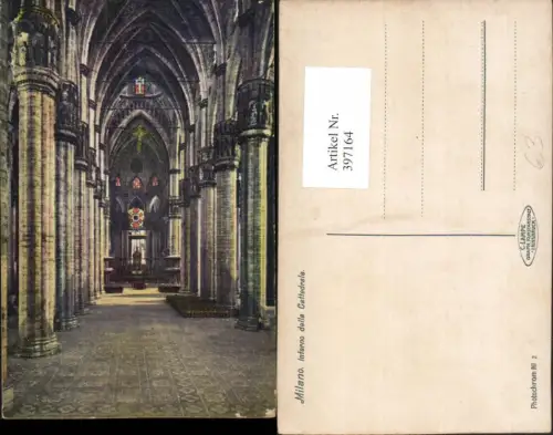 397164,Lombardia Milano Mailand Interno della Cattedrale Kirche Innenansicht
