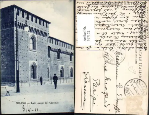 397172,Lombardia Milano Mailand Lato ovest del Castello Gebäude