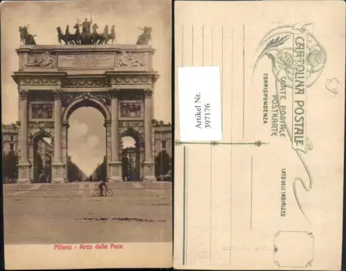 397176,Lombardia Milano Mailand Arco della Pace Friedensbogen Tor