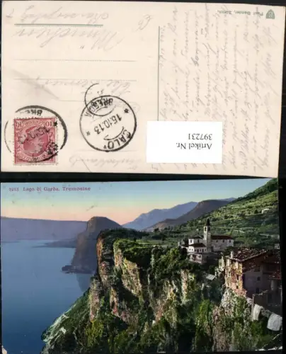 397231,Lombardia Brescia Lago di Garda Tremosine Kirche Küste