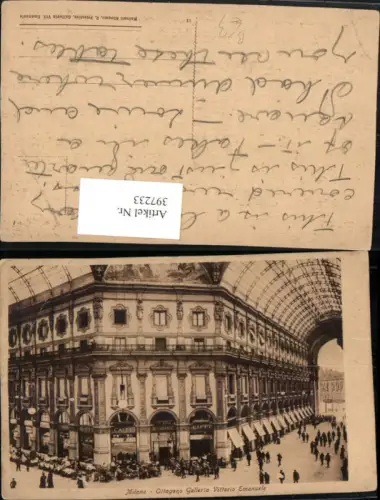 397233,Lombardia Milano Mailand Ottagono Galleria Vittorio Emanuele Einkaufspassage