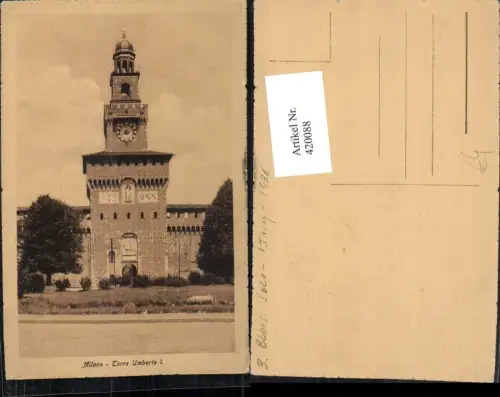 420088,Lombardia Milano Mailand Torre Umberto I Turm