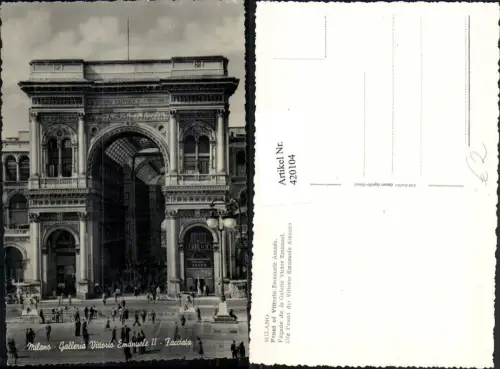 420104,Lombardia Milano Mailand Galleria Vittorio Emanuele Arcade Arkade Einkaufszentrum