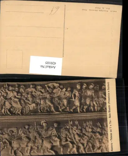 420105,Lombardia Mantova Mantua Palazzo del T o The Sala Stucchi Relief