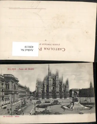 420119,Lombardia Milano Mailand Piazza del Duomo Platz Dom Denkmal