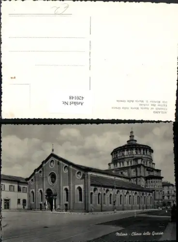 420148,Lombardia Milano Mailand Chiesa delle Grazie Kirche