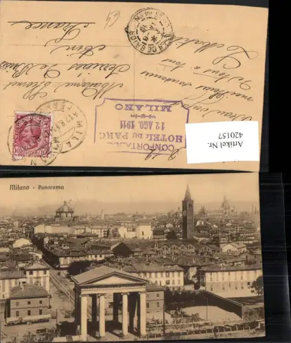 420157,Lombardia Milano Mailand Panorama Totale