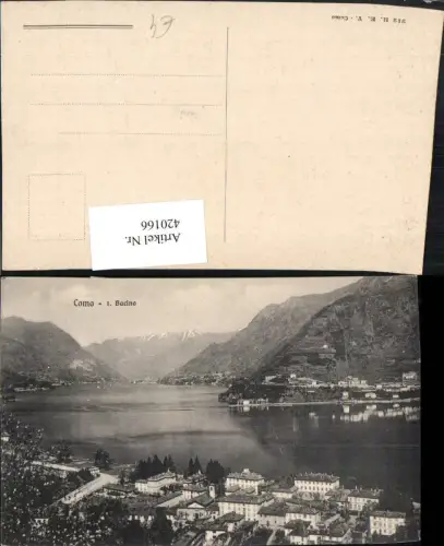 420166,Lombardia Como Bacino Teilansicht See Bergkulisse