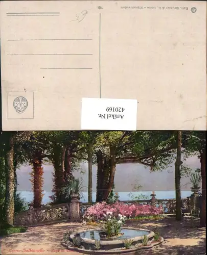 420169,Lombardia Como Lago di Como Lenno Balbianello Motiv Brunnen