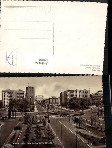 420192,Lombardia Milano Mailand Piazzale della Repubblica Platz