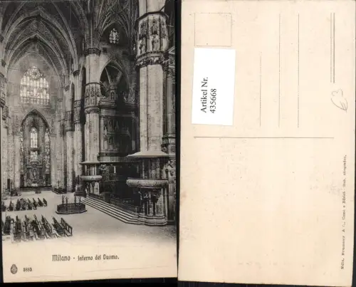 435668,Lombardia Milano Mailand Interno del Duomo Dom Innenansicht
