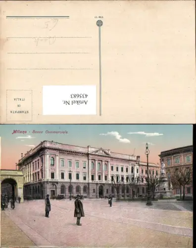 435683,Lombardia Milano Mailand Banca Commerciale Bank Gebäude