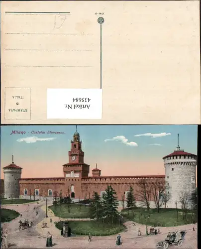 435684,Lombardia Milano Mailand Castello Sforzesco Schloss Türme
