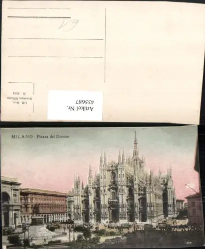 435687,Lombardia Milano Mailand Piazza del Duomo Dom Platz Denkmal