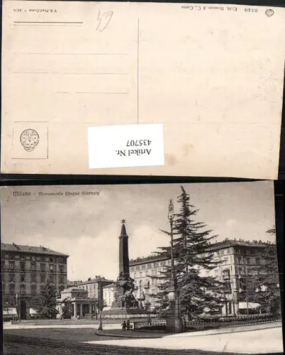 435707,Lombardia Milano Mailand Monumento Cinque Giornate Säule