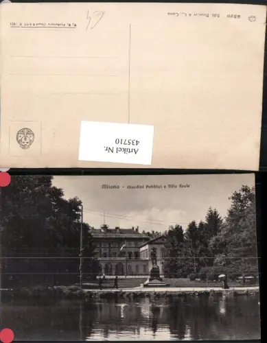 435710,Lombardia Milano Mailand Giardini Pubblici e Villa Reale Park Statue