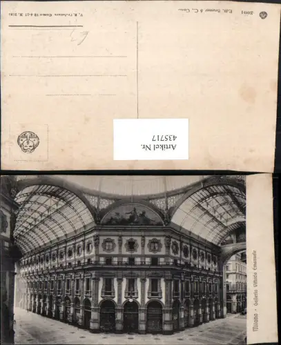 435717,Lombardia Milano Mailand Galleria Vittorio Emanuele Einkaufszentrum