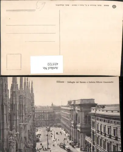 435722,Lombardia Milano Mailand Dettaglio del Duomo e Galleria Vittorio Emanuele Dom