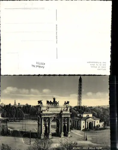 435731,Lombardia Milano Mailand Arco della Pace Friedensbogen