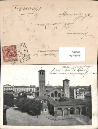 446600,Lombardia Milano Mailand Basilica di Sant Ambrogio Kirche