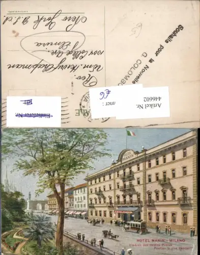 446602,Lombardia Milano Mailand Hotel Manin