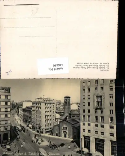 446630,Lombardia Milano Mailand Largo S. Babila e Corso Venezia Kapelle Straße