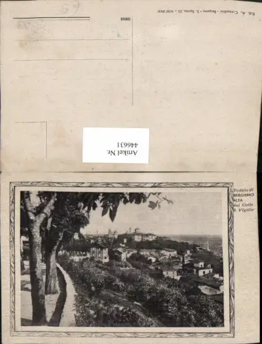 446631,Lombardia Bergamo Alta dal Colle S. Vigilio Totale