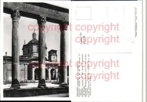 472538,Lombardia Milano Mailand Basilica di S. Lorenzo Kirche